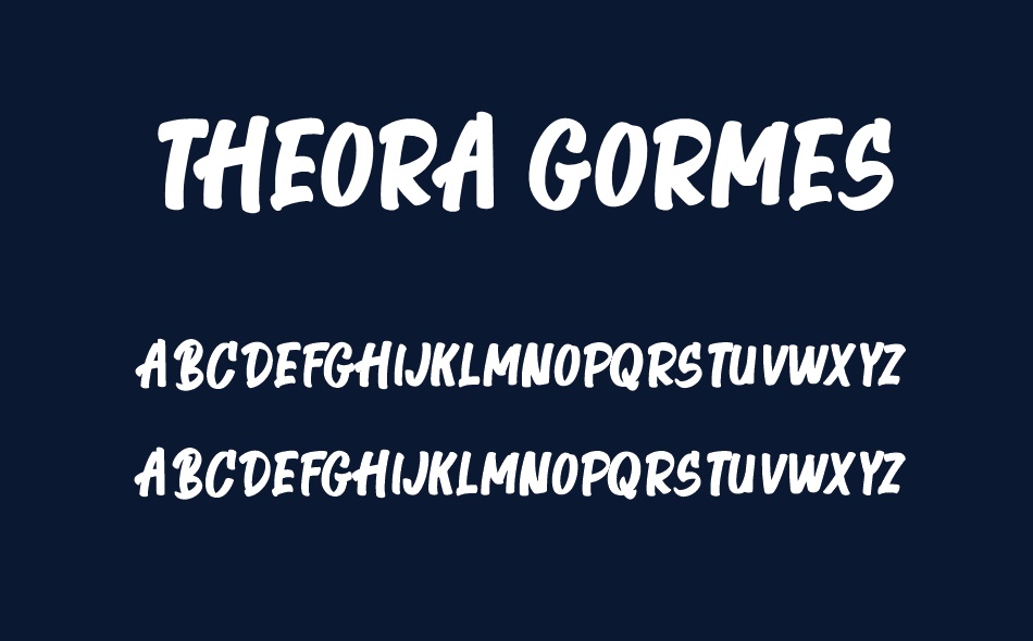 Theora Gormes font