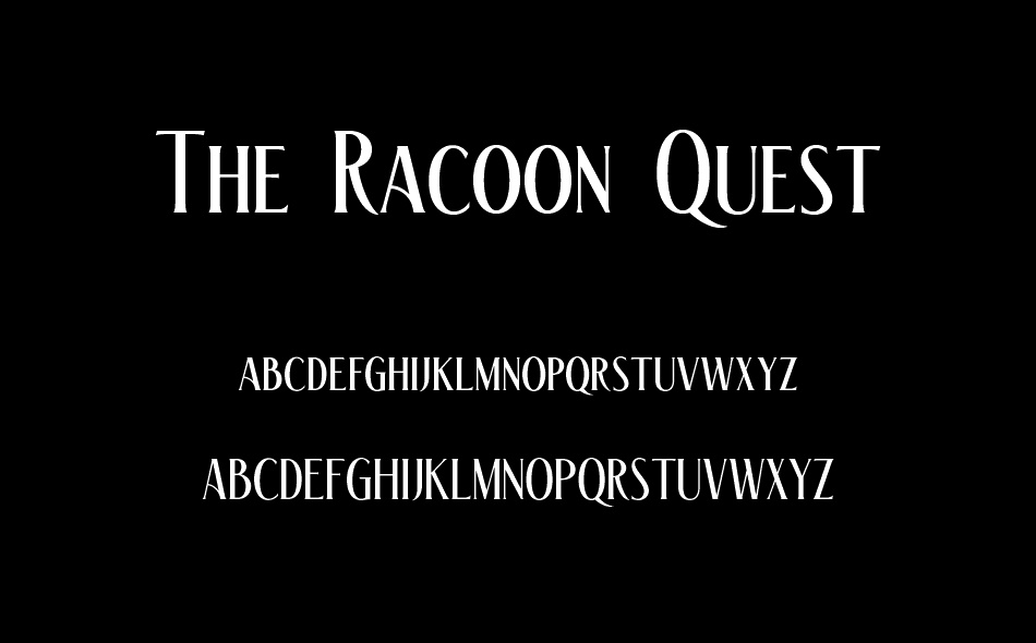 The Racoon Quest font