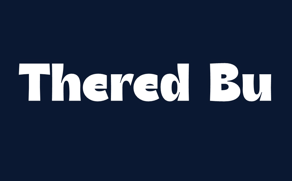 Thered Burger font big