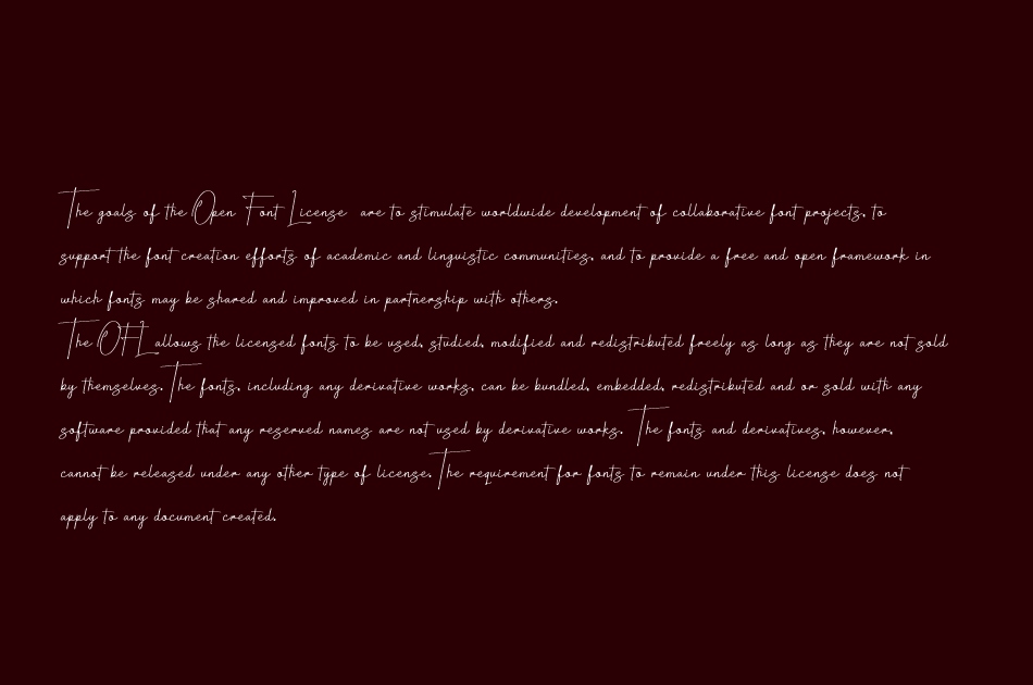 The Rosmarie Signature font 1
