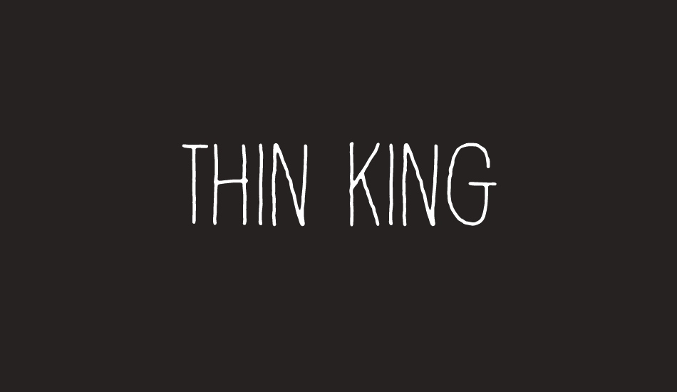 thin-king font big