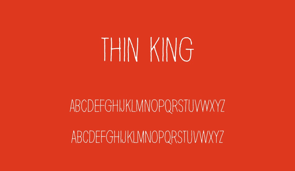 thin-king font