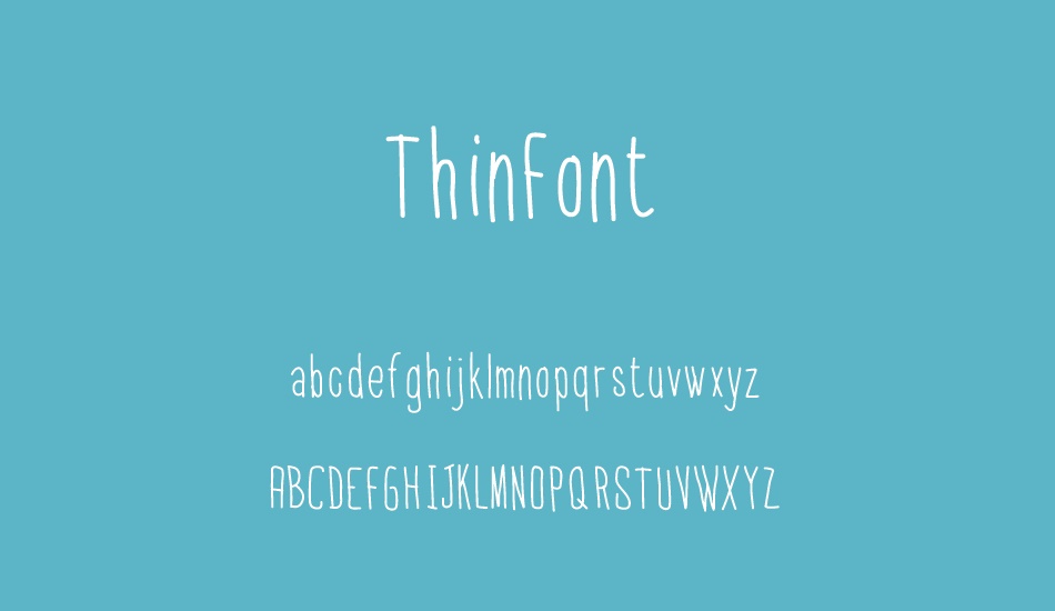 thinfont font
