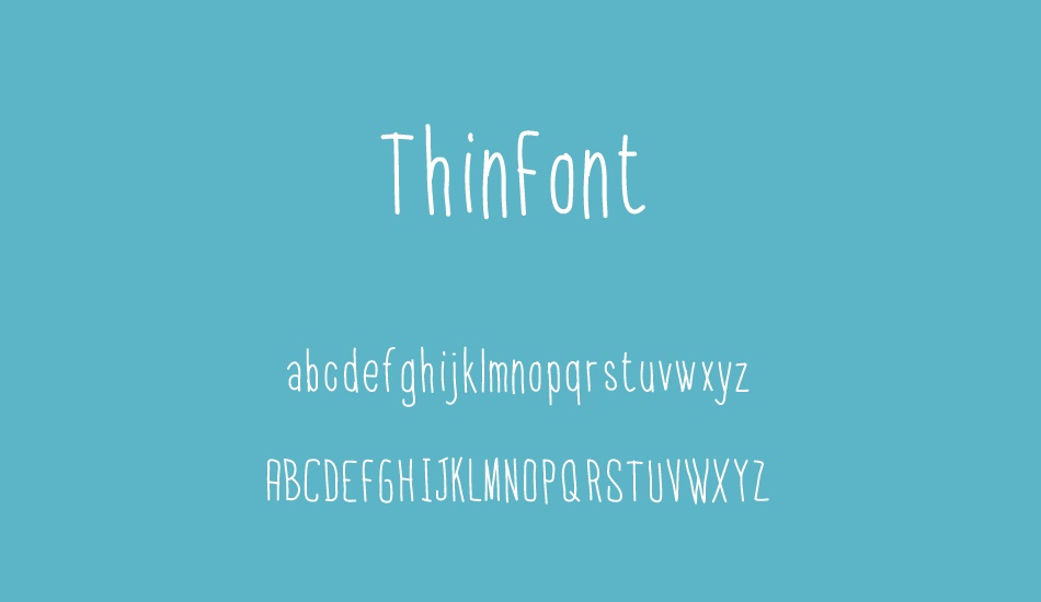 thinfont font