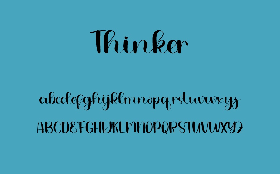 Thinker font