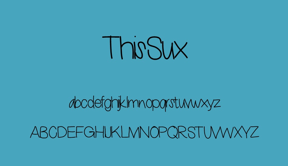 thissux font