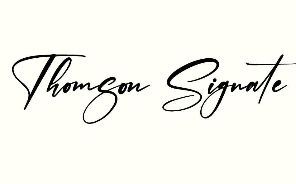 Thomson Signate font big