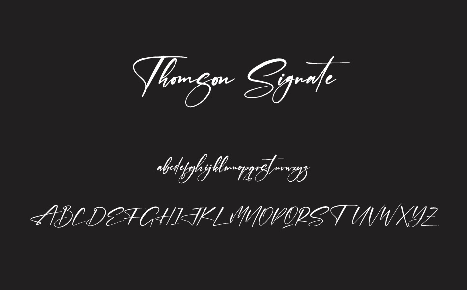 Thomson Signate font