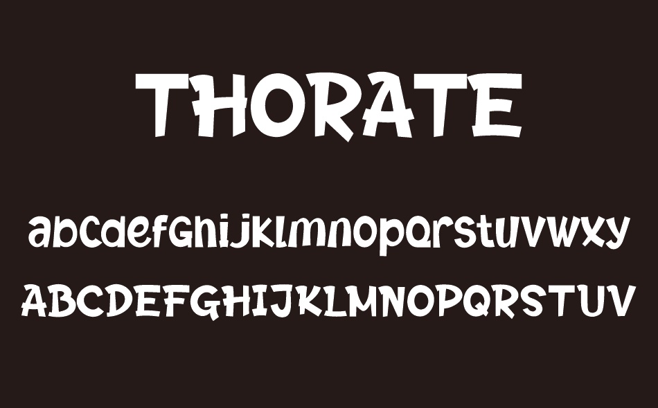 Thorate font
