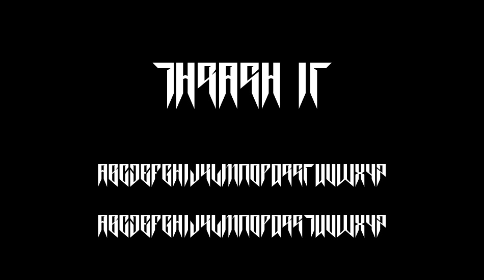 thrash-it font