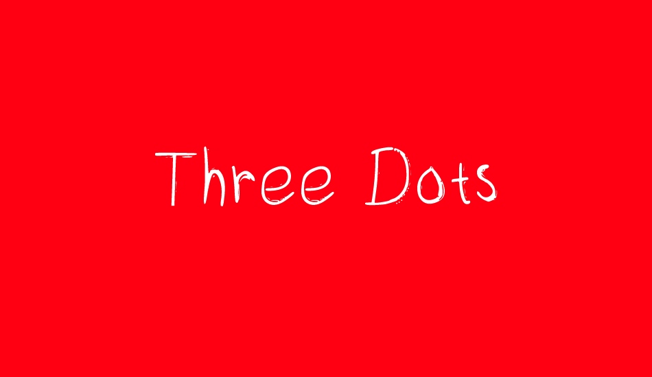 three-dots font big