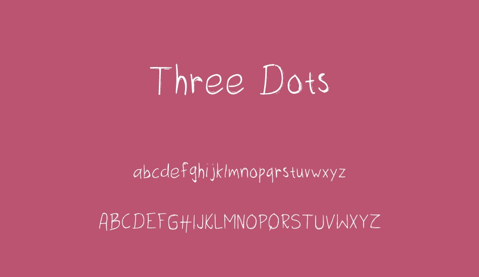 three-dots font