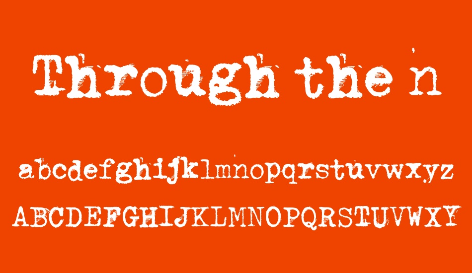 through-the-night font