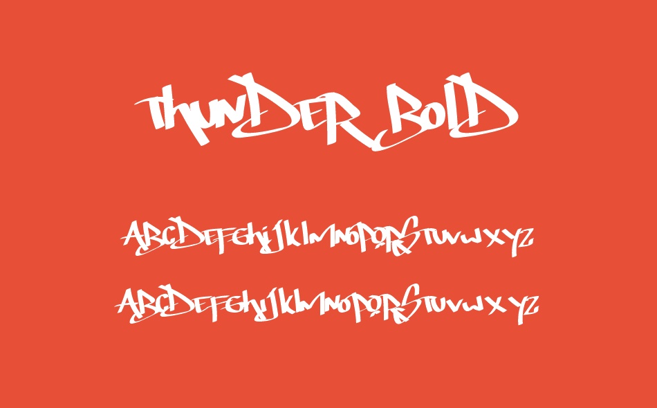 Thunder Bold font