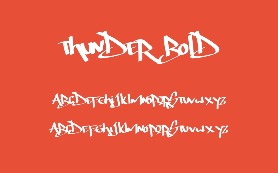 Thunder Bold font