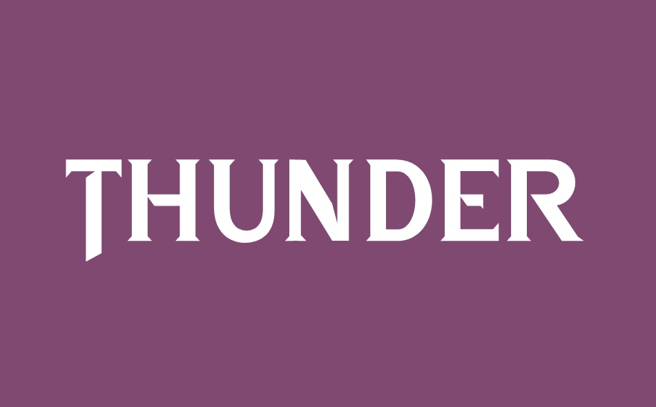 Thunder Kingdom font big