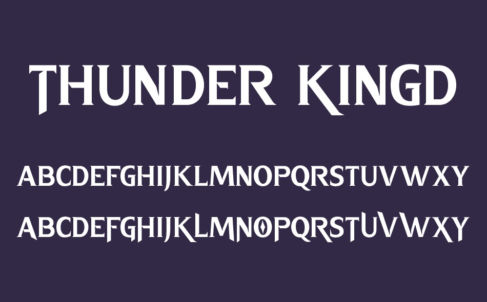 Thunder Kingdom font