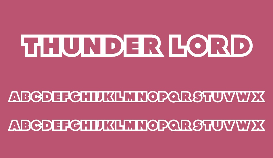 thunder-lord font