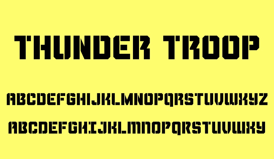 thunder-trooper font