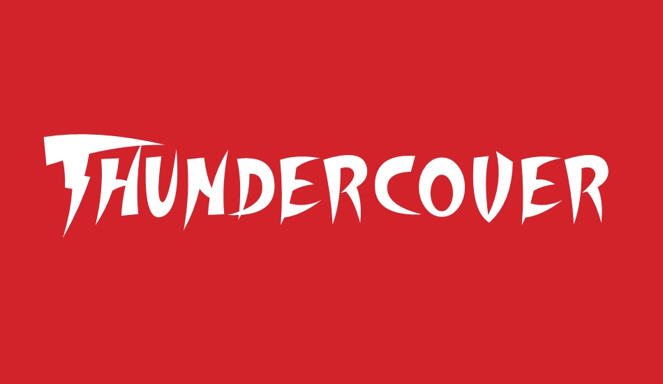 thundercover font big