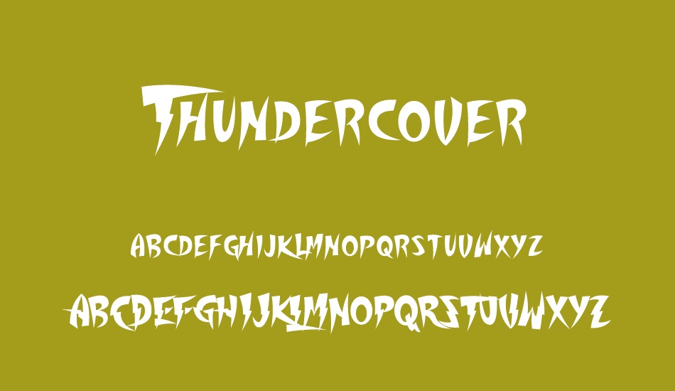 thundercover font