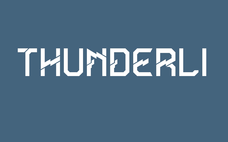 Thunderline font big