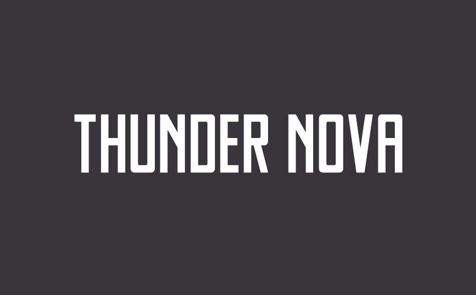 Thunder Nova font big