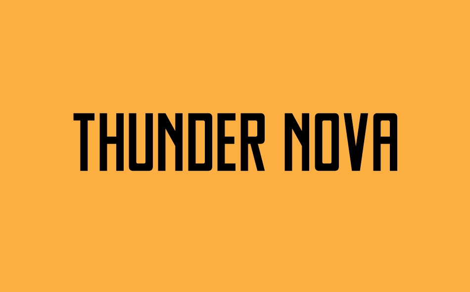Thunder Nova font big
