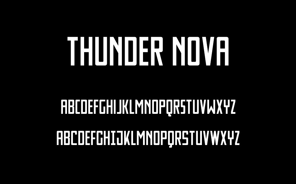 Thunder Nova font