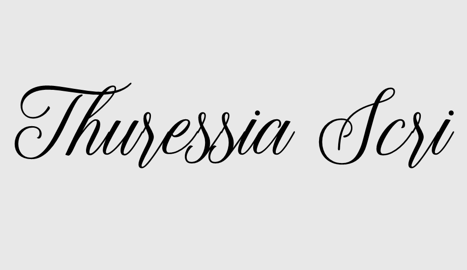thuressia-script font big