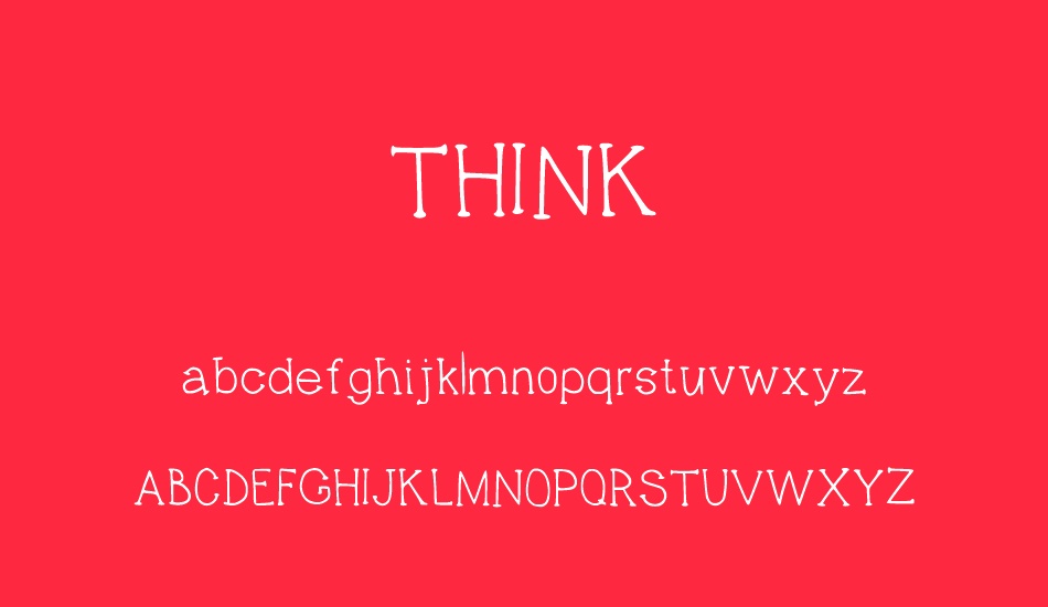 thınk font