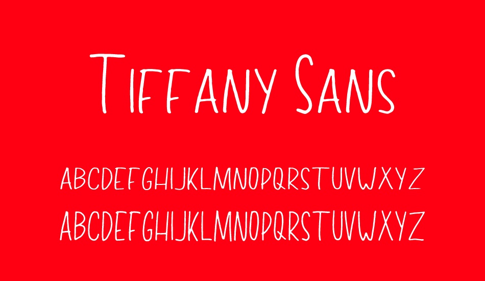 tiffany-sans font