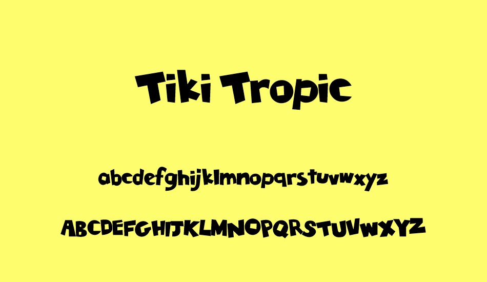 tiki-tropic font
