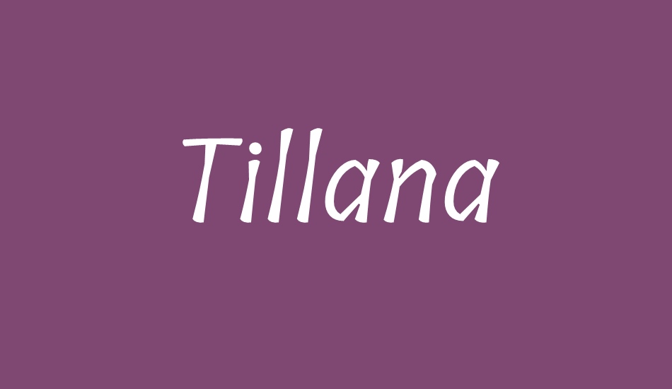 tillana font big