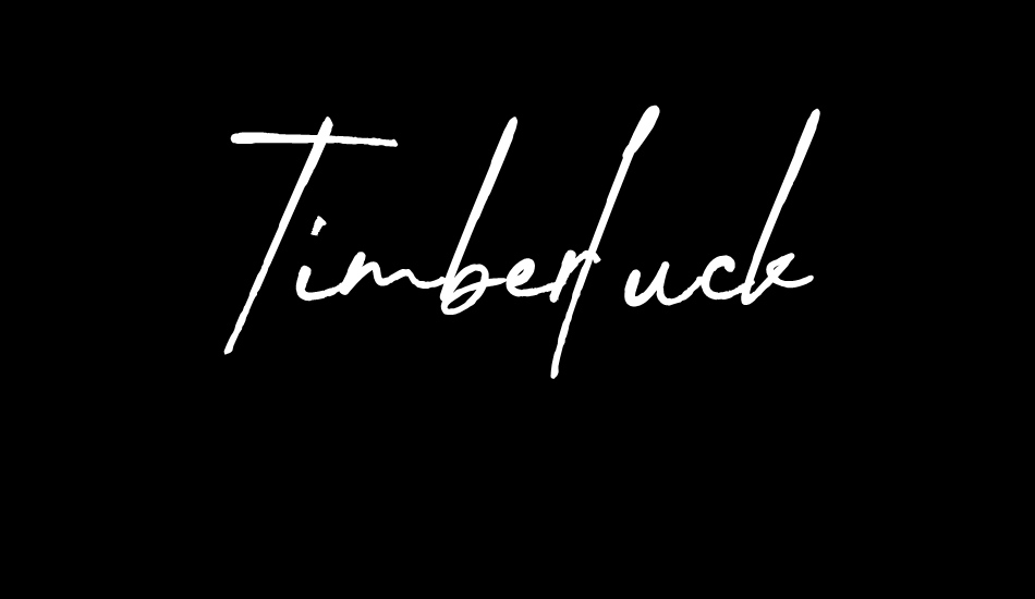 timberluck font big