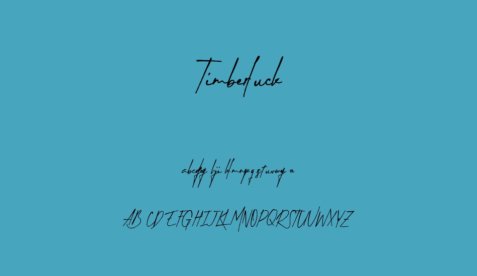 timberluck font