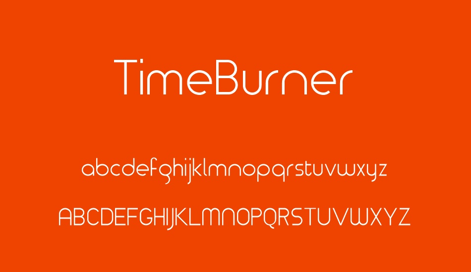timeburner font