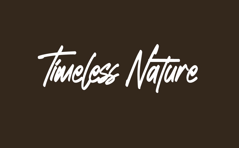 Timeless Nature font big