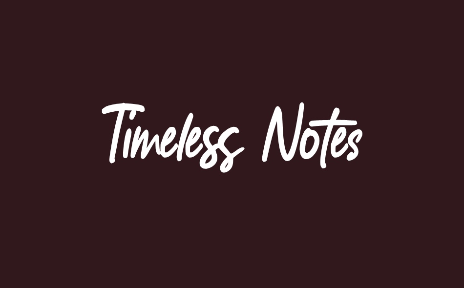 Timeless Notes font big