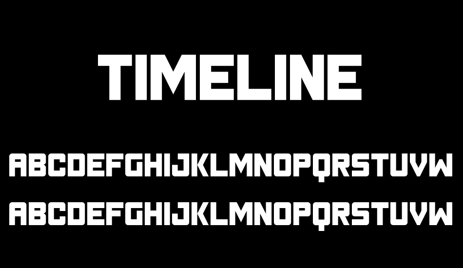 timeline font