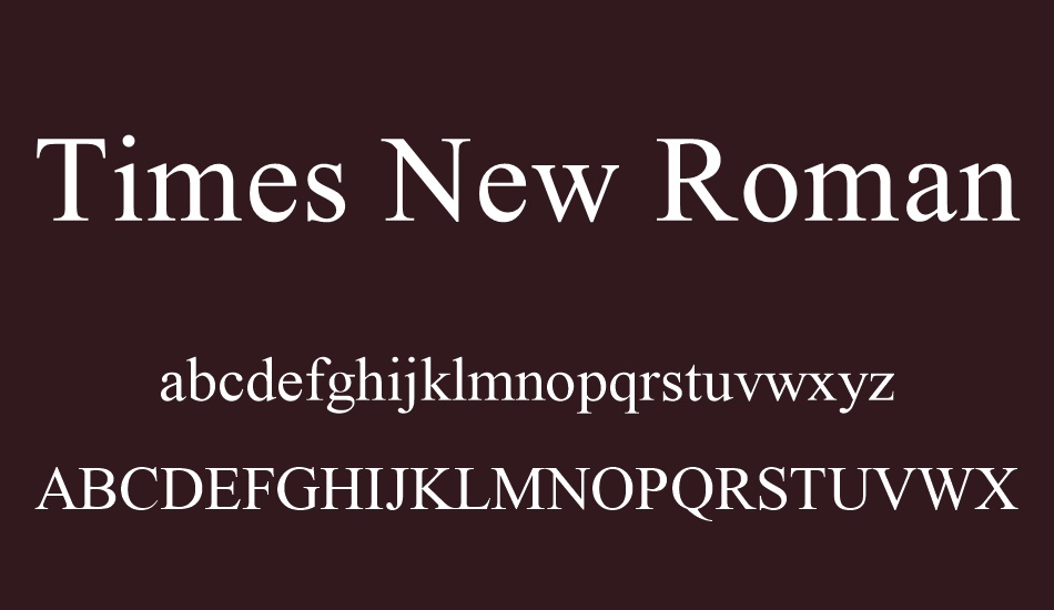 download times new roman font for coreldraw