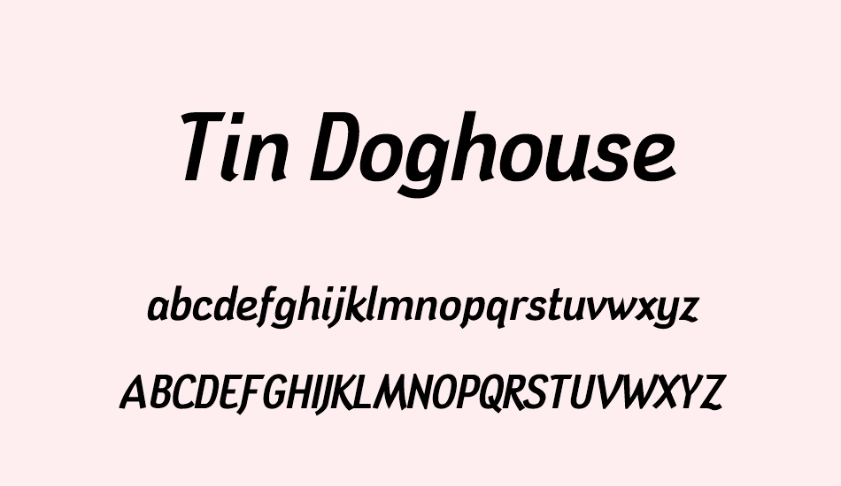 tin-doghouse font