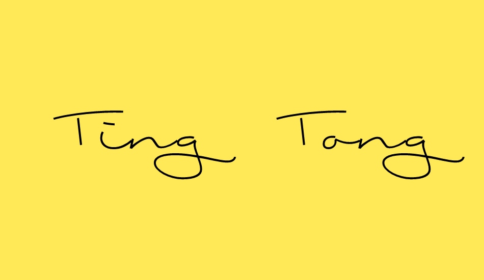 ting-tong font big