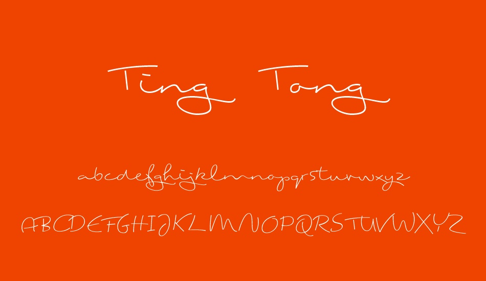 ting-tong font