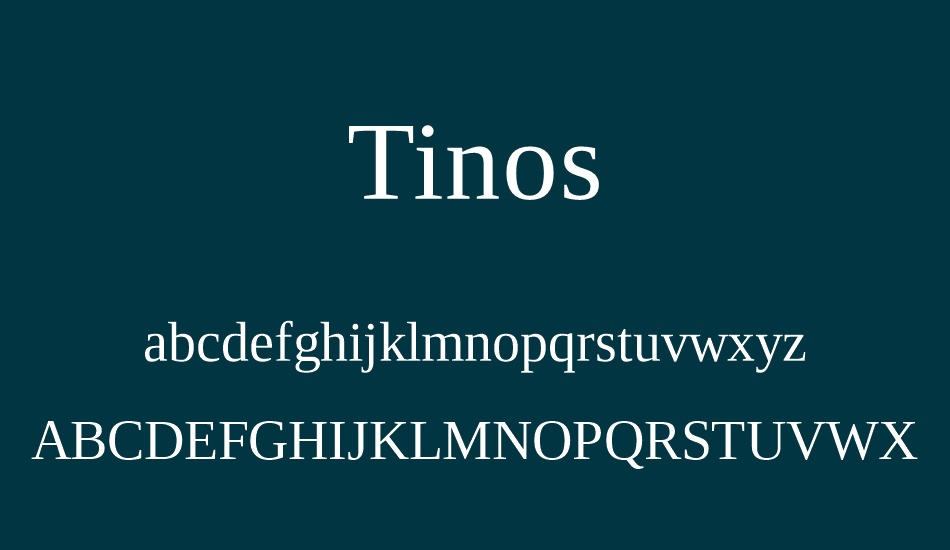 tinos font