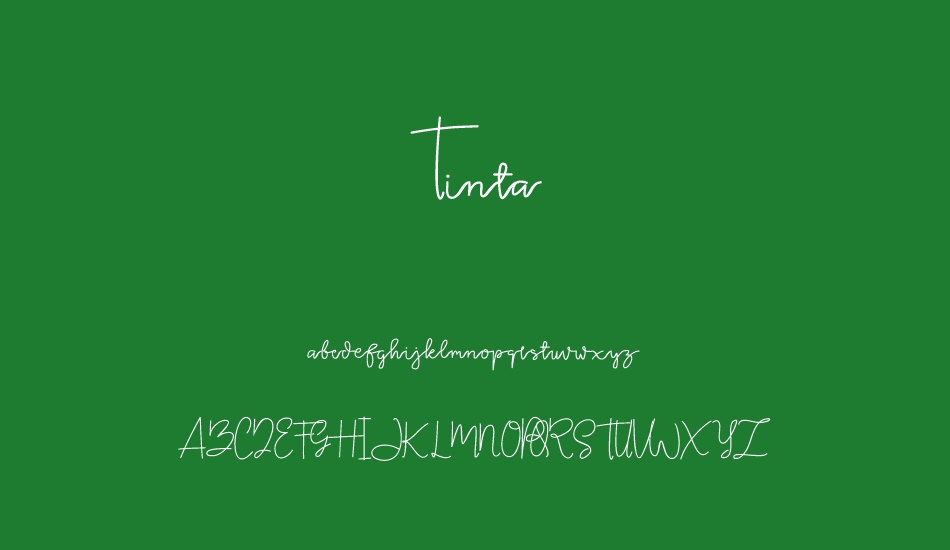 tinta font