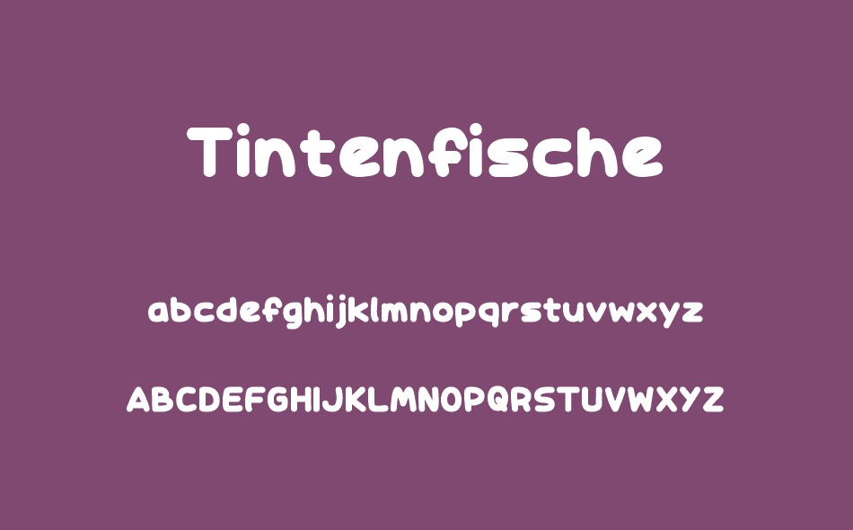 Tintenfische font