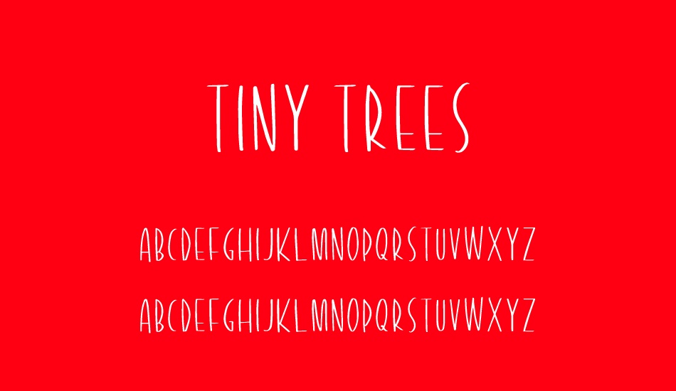 tiny-trees font