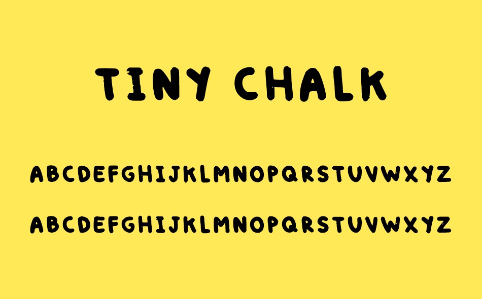 Tiny Chalk font