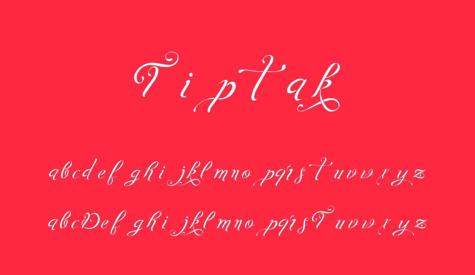 tiptak font